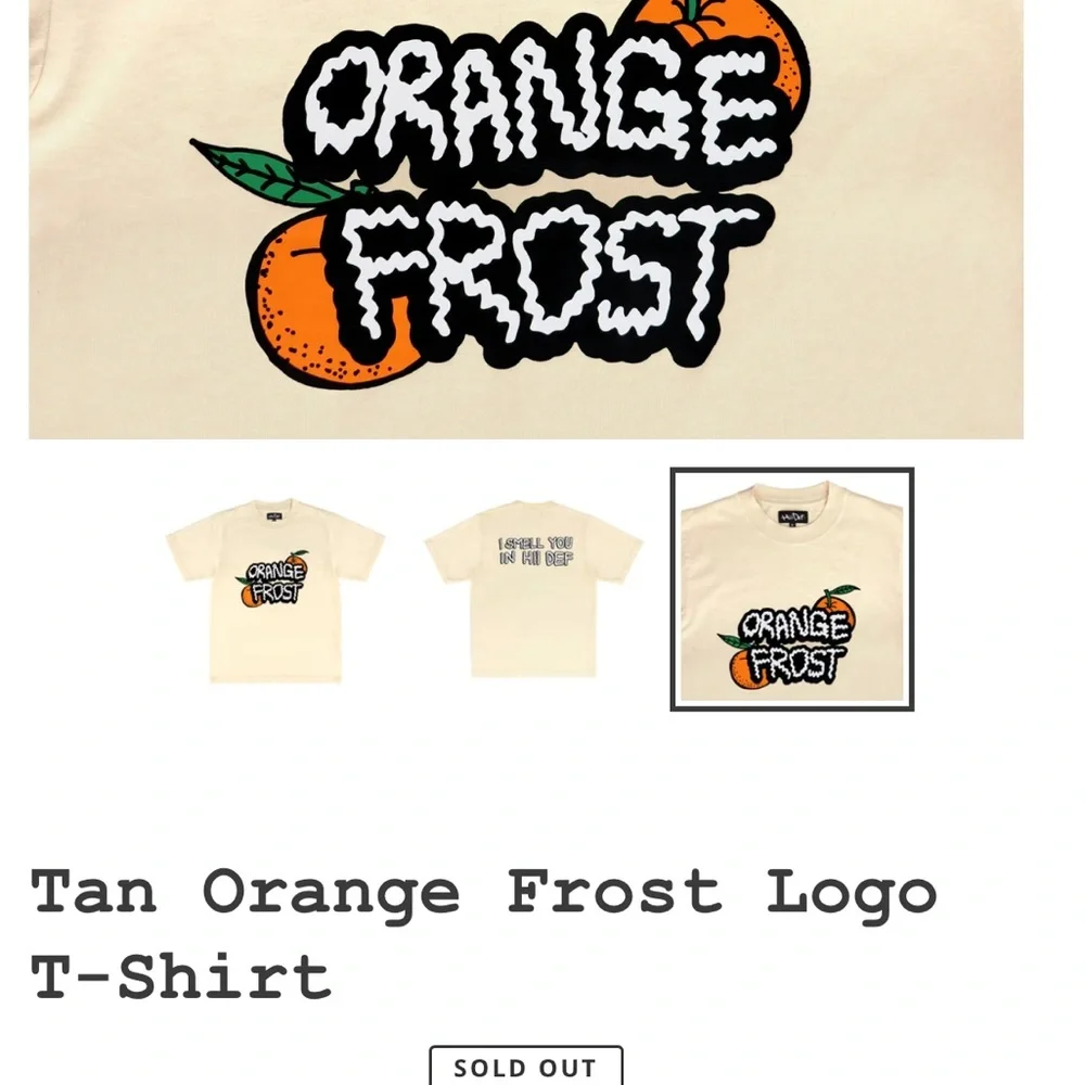HiiDef Tan Orange Frost Logo
T-Shirt - LARGE - Picture 6 of 7